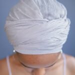 woman in white lace panty